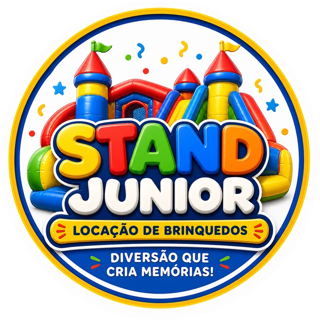 Stand Júnior Brinquedos — Locação de brinquedos. Diversão que cria memórias!